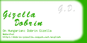 gizella dobrin business card